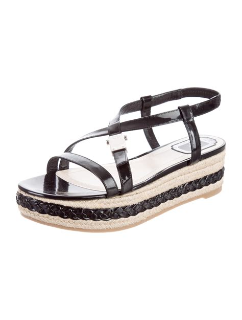 christian dior espadrille slides|christian dior sandals with heels.